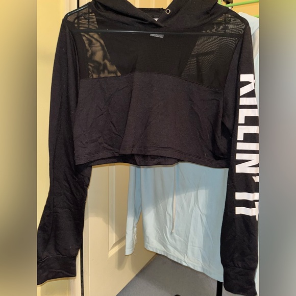 Infinite Performance Women’s Large ‘Killin It’ Mesh Crop Hoodie - Picture 4 of 4